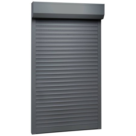 Persiana de aluminio gris antracita 100x210 cm de vidaXL, Contraventanas - Ref: Foro24-144981, Precio: 310,14 €, Descuento: %