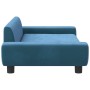 Blue velvet dog bed 100x54x33 cm by vidaXL, Beds for dogs - Ref: Foro24-171981, Price: 90,67 €, Discount: %