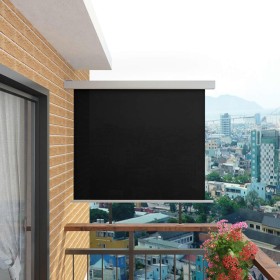 Multifunctional balcony side awning 150x200 cm black by vidaXL, Umbrellas - Ref: Foro24-143714, Price: 89,79 €, Discount: %