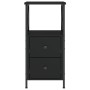 Mesita de noche madera contrachapada negra 34x35,5x70 cm de vidaXL, Mesitas de noche - Ref: Foro24-825943, Precio: 60,99 €, D...