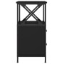 Mesita de noche madera contrachapada negra 34x35,5x70 cm de vidaXL, Mesitas de noche - Ref: Foro24-825943, Precio: 60,99 €, D...