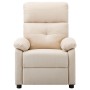 Sillón reclinable eléctrico de tela crema de vidaXL, Sillones - Ref: Foro24-3073811, Precio: 305,98 €, Descuento: %