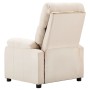 Sillón reclinable eléctrico de tela crema de vidaXL, Sillones - Ref: Foro24-3073811, Precio: 305,98 €, Descuento: %