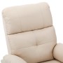 Sillón reclinable eléctrico de tela crema de vidaXL, Sillones - Ref: Foro24-3073811, Precio: 305,98 €, Descuento: %