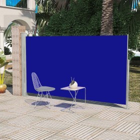 Blue garden or terrace side awning 160x300 cm by vidaXL, Umbrellas - Ref: Foro24-41045, Price: 75,99 €, Discount: %