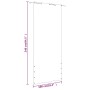 Toldo pantalla para balcón de tela oxford terracota 100x240 cm de vidaXL, Sombrillas - Ref: Foro24-148519, Precio: 30,69 €, D...