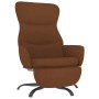 Relaxation armchair with footrest in brown microfiber fabric by vidaXL, Armchairs - Ref: Foro24-3097478, Price: 111,99 €, Dis...