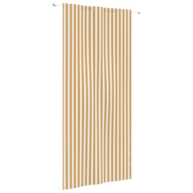 Gelb-weiße Balkonmarkise aus Oxford-Stoff, 120 x 240 cm von vidaXL, Sonnenschirme - Ref: Foro24-148540, Preis: 35,99 €, Rabat...