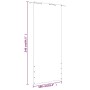 Toldo para balcón de tela oxford azul 100x240 cm de vidaXL, Sombrillas - Ref: Foro24-148534, Precio: 32,52 €, Descuento: %