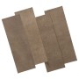 WallArt Paneles de pared de cuero Belcher marrón rugoso 16 piezas de WallArt, Recubrimiento de paredes - Ref: Foro24-440925, ...