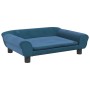 Hundebett aus blauem Samt, 70 x 48 x 22 cm von vidaXL, Betten für Hunde - Ref: Foro24-172012, Preis: 65,23 €, Rabatt: %