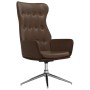 Sillón de relax con reposapiés cuero artificial marrón brillo de vidaXL, Sillones - Ref: Foro24-3097720, Precio: 140,77 €, De...