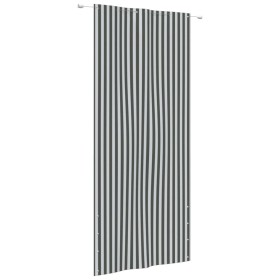 Toldo para balcón tela oxford gris antracita blanco 120x240 cm de vidaXL, Sombrillas - Ref: Foro24-148575, Precio: 32,14 €, D...