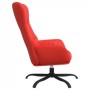 Sillón de relax con reposapiés de cuero sintético rojo de vidaXL, Sillones - Ref: Foro24-3097449, Precio: 124,06 €, Descuento: %