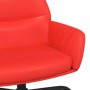 Sillón de relax con reposapiés de cuero sintético rojo de vidaXL, Sillones - Ref: Foro24-3097449, Precio: 124,06 €, Descuento: %