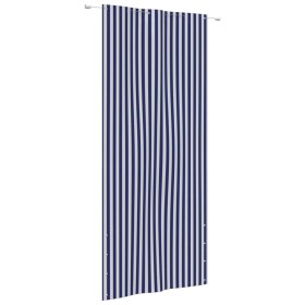 Balkonmarkise aus blauem und weißem Oxford-Stoff, 120 x 240 cm von vidaXL, Sonnenschirme - Ref: Foro24-148590, Preis: 36,51 €...