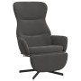 Sillón de relax con reposapiés terciopelo gris oscuro de vidaXL, Sillones - Ref: Foro24-3097496, Precio: 130,10 €, Descuento: %