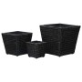 Set of 3 water hyacinth black flowerbeds by vidaXL, Pots and planters - Ref: Foro24-45573, Price: 54,39 €, Discount: %