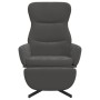 Sillón de relax con reposapiés terciopelo gris oscuro de vidaXL, Sillones - Ref: Foro24-3097496, Precio: 130,10 €, Descuento: %