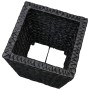 Set of 3 water hyacinth black flowerbeds by vidaXL, Pots and planters - Ref: Foro24-45573, Price: 54,39 €, Discount: %