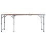 Aluminum folding camping table 180x60 cm by vidaXL, camping furniture - Ref: Foro24-48174, Price: 82,58 €, Discount: %