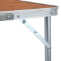 Aluminum folding camping table 180x60 cm by vidaXL, camping furniture - Ref: Foro24-48174, Price: 82,58 €, Discount: %