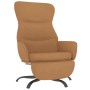 Sillón de relax con reposapiés tela de microfibra gris taupe de vidaXL, Sillones - Ref: Foro24-3097479, Precio: 111,99 €, Des...