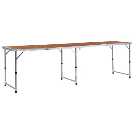 Aluminum folding camping table 240x60 cm by vidaXL, camping furniture - Ref: Foro24-48176, Price: 115,10 €, Discount: %