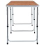 Aluminum folding camping table 240x60 cm by vidaXL, camping furniture - Ref: Foro24-48176, Price: 115,10 €, Discount: %