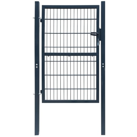 Anthracite grey steel fence gate 106x248 cm by vidaXL, garden gates - Ref: Foro24-142027, Price: 240,75 €, Discount: %