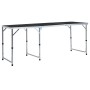 Mesa de camping plegable de aluminio gris 180x60 cm de vidaXL, Mobiliario de camping - Ref: Foro24-48175, Precio: 87,39 €, De...