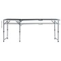 Mesa de camping plegable de aluminio gris 180x60 cm de vidaXL, Mobiliario de camping - Ref: Foro24-48175, Precio: 82,98 €, De...