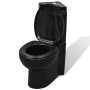 Inodoro WC de esquina cerámica negro de vidaXL, Baños - Ref: Foro24-141134, Precio: 250,54 €, Descuento: %