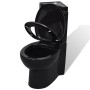 Black ceramic corner WC toilet by vidaXL, Bathrooms - Ref: Foro24-141134, Price: 250,54 €, Discount: %