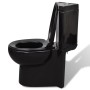 Black ceramic corner WC toilet by vidaXL, Bathrooms - Ref: Foro24-141134, Price: 250,54 €, Discount: %