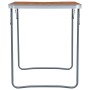 Folding camping table with metal structure 80x60 cm by vidaXL, camping furniture - Ref: Foro24-48170, Price: 43,10 €, Discoun...