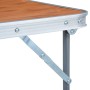 Mesa de camping plegable con estructura metálica 80x60 cm de vidaXL, Mobiliario de camping - Ref: Foro24-48170, Precio: 43,10...