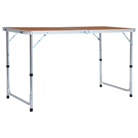 Mesa de camping plegable de aluminio 120x60 cm de vidaXL, Mobiliario de camping - Ref: Foro24-48172, Precio: 51,56 €, Descuen...