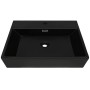 Lavabo con orificio para grifo cerámica negro 60,5x42,5x14,5 cm de vidaXL, Lavabos - Ref: Foro24-142742, Precio: 122,97 €, De...