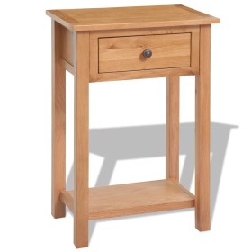 Mesa consola de madera de roble maciza 50x32x75 cm de vidaXL, Mesitas de noche - Ref: Foro24-243932, Precio: 160,85 €, Descue...