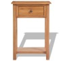 Mesa consola de madera de roble maciza 50x32x75 cm de vidaXL, Mesitas de noche - Ref: Foro24-243932, Precio: 160,85 €, Descue...