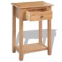 Solid oak wood console table 50x32x75 cm by vidaXL, Nightstands - Ref: Foro24-243932, Price: 159,26 €, Discount: %