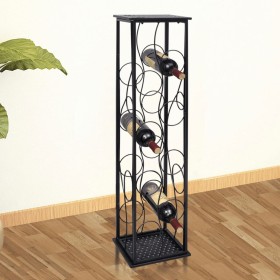 Metal wine rack for 8 bottles by vidaXL, Wine racks - Ref: Foro24-240941, Price: 41,01 €, Discount: %