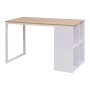 Desk 120x60x75 cm oak and white color by vidaXL, Desks - Ref: Foro24-245720, Price: 170,51 €, Discount: %