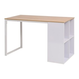 Desk 120x60x75 cm oak and white color by vidaXL, Desks - Ref: Foro24-245720, Price: 178,95 €, Discount: %