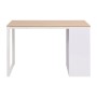 Desk 120x60x75 cm oak and white color by vidaXL, Desks - Ref: Foro24-245720, Price: 170,51 €, Discount: %