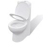 Ecktoilette aus weißer Keramik von vidaXL, Badezimmer - Ref: Foro24-141133, Preis: 244,12 €, Rabatt: %