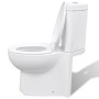 Ecktoilette aus weißer Keramik von vidaXL, Badezimmer - Ref: Foro24-141133, Preis: 244,12 €, Rabatt: %