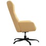 Sillón de relax con reposapiés tela de microfibra crema de vidaXL, Sillones - Ref: Foro24-3097483, Precio: 99,85 €, Descuento: %