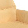 Sillón de relax con reposapiés tela de microfibra crema de vidaXL, Sillones - Ref: Foro24-3097483, Precio: 99,85 €, Descuento: %